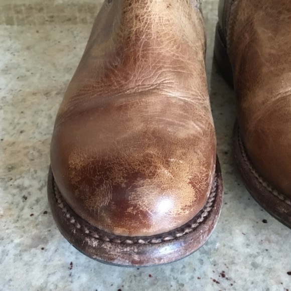 Bed Stu Cobbler Series Becca Tan Leather Rustic Ankle Boots - Picture 8 of 14